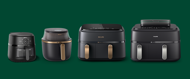 Philips Airfryer XXL with Smart Sensing technology, three products together