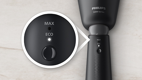 Eco & Max settings: choose the one to suit your outfit